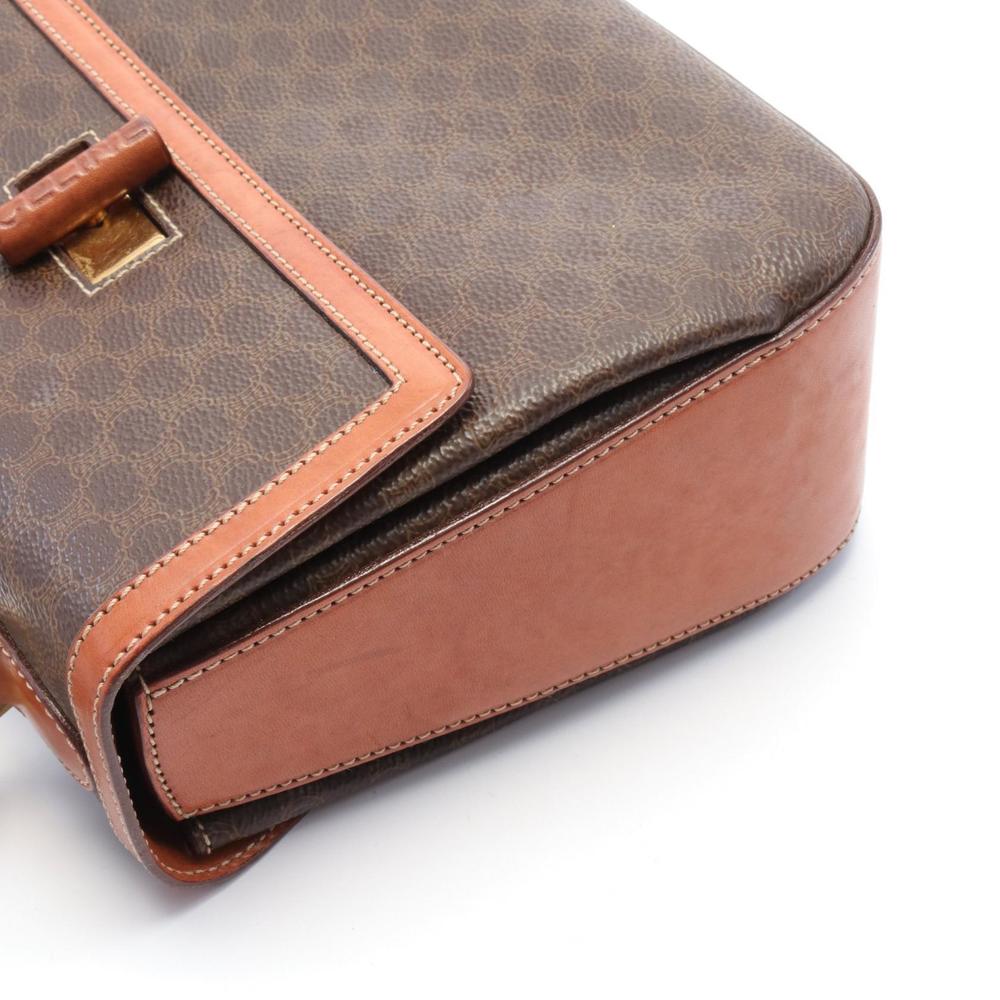 Celine Macadam Canvas Handbag Brown - image 8